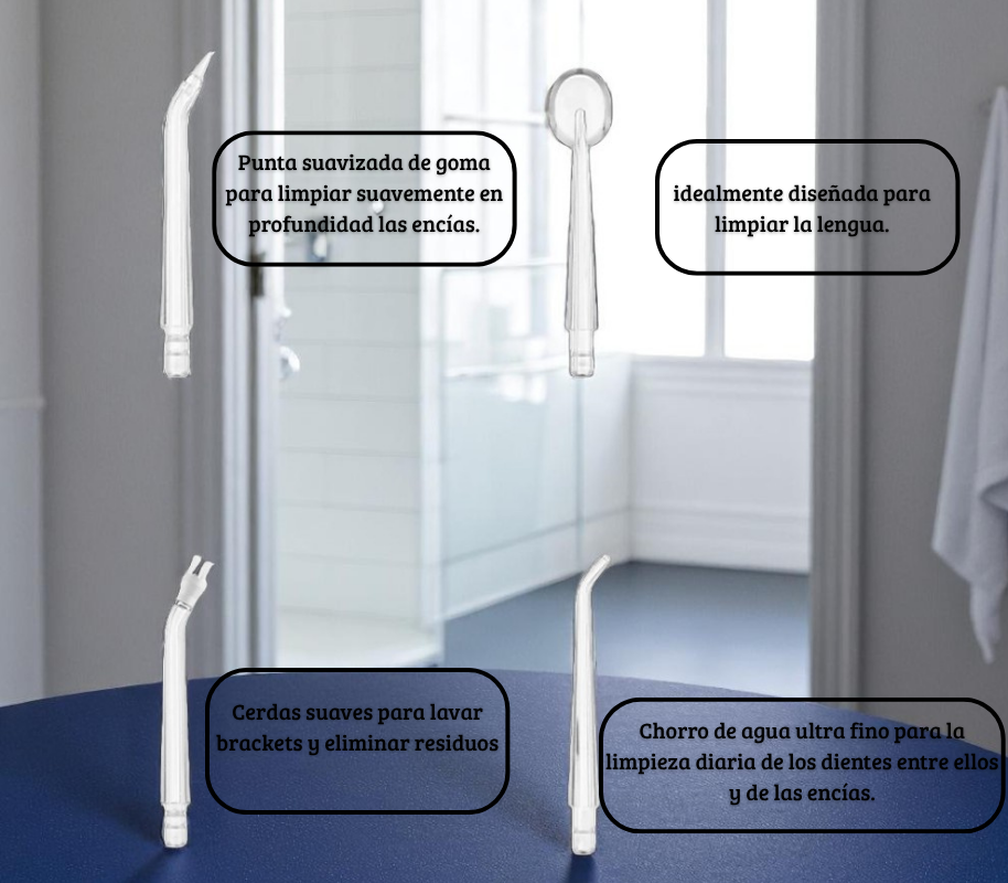 AquaSmile Pro-Recargable, portátil e higiénico